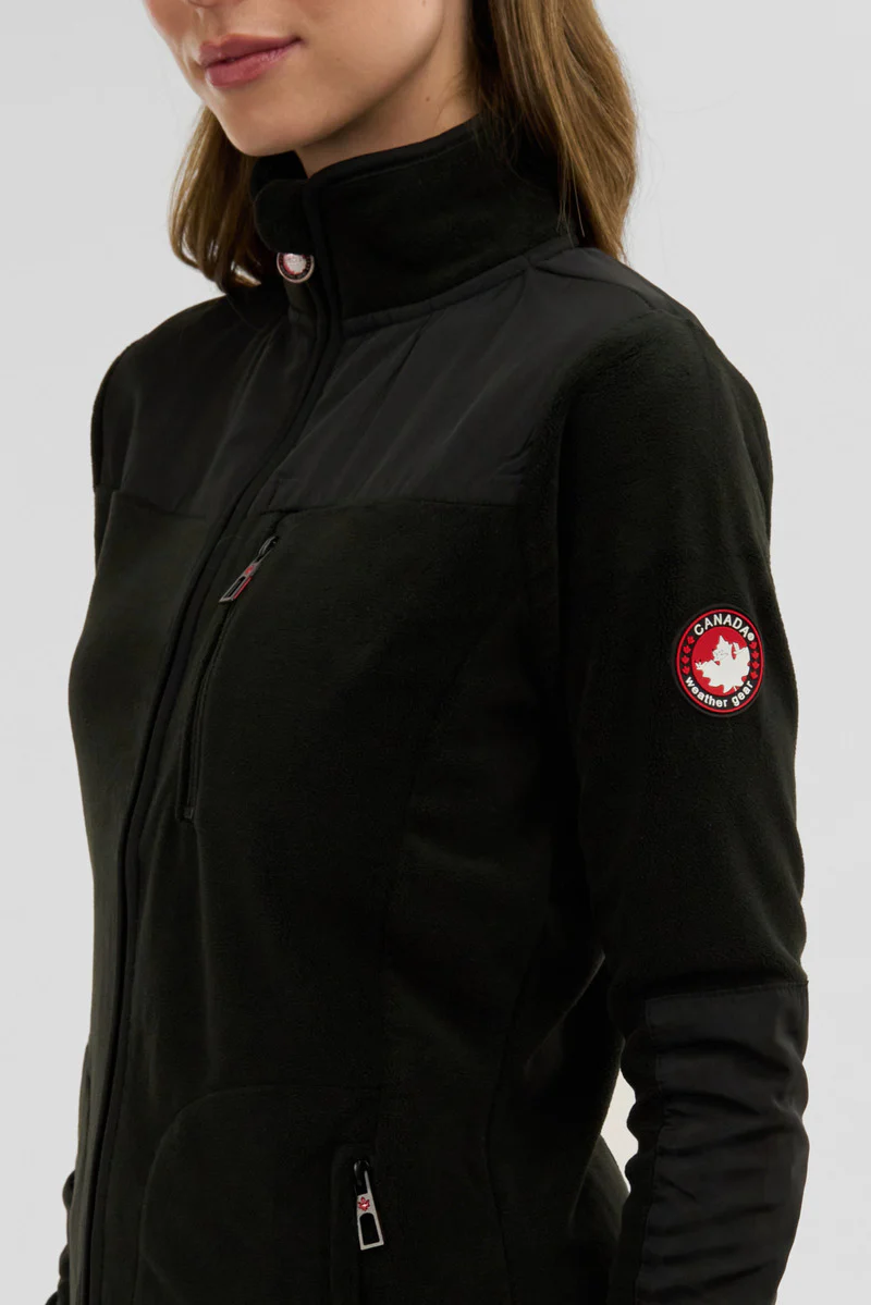 Canada Weather Gear Fleece Lightweight Jacket - Black - Image 4