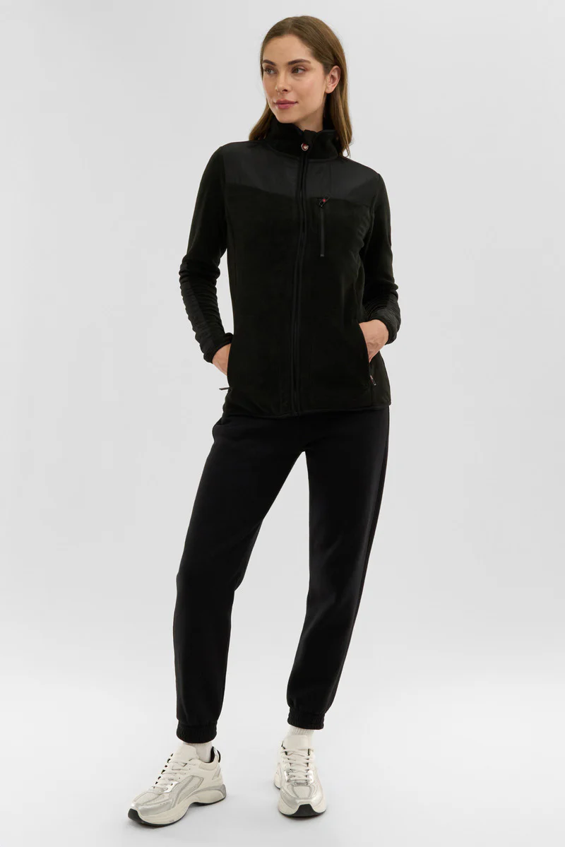 Canada Weather Gear Fleece Lightweight Jacket - Black - Image 5