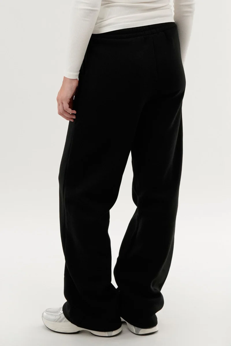 Fahrenheit Wide Leg Sweatpants - Black - Image 3