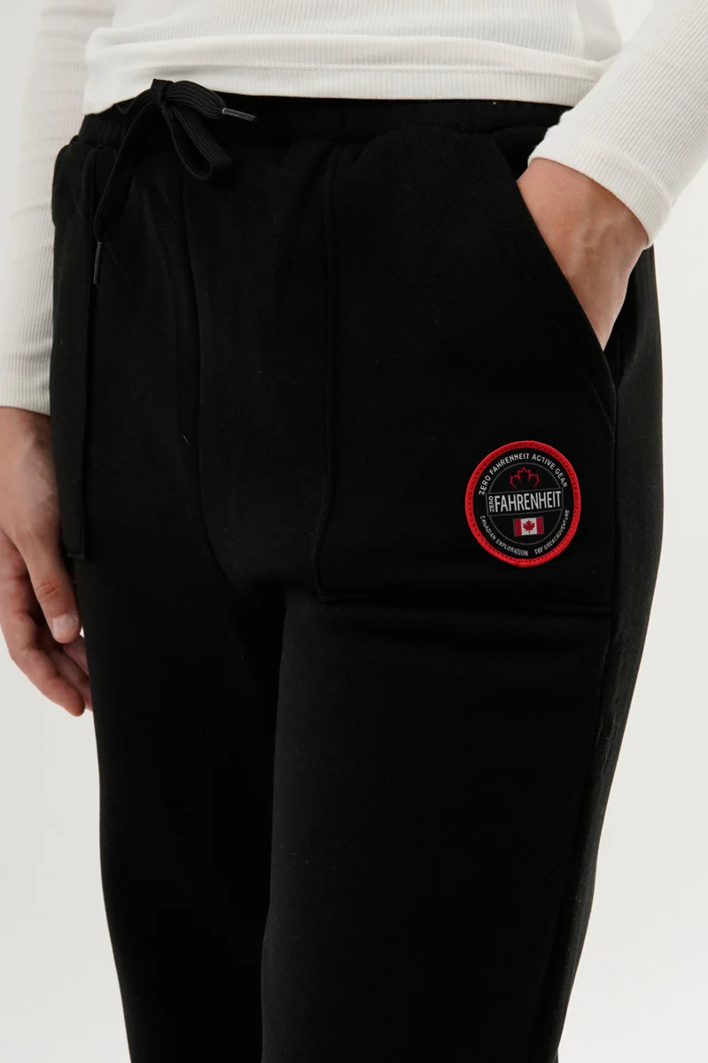 Fahrenheit Wide Leg Sweatpants - Black - Image 4