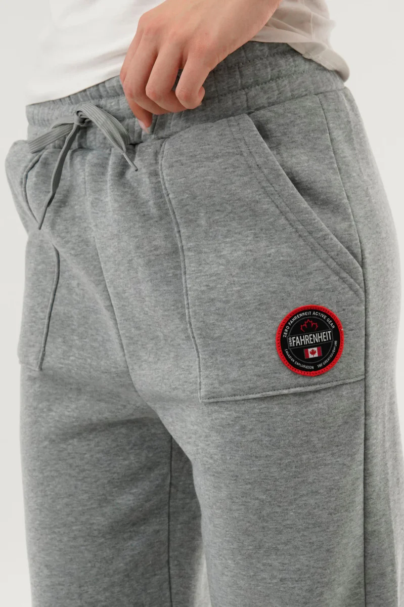 Fahrenheit Wide Leg Sweatpants - Grey - Image 4