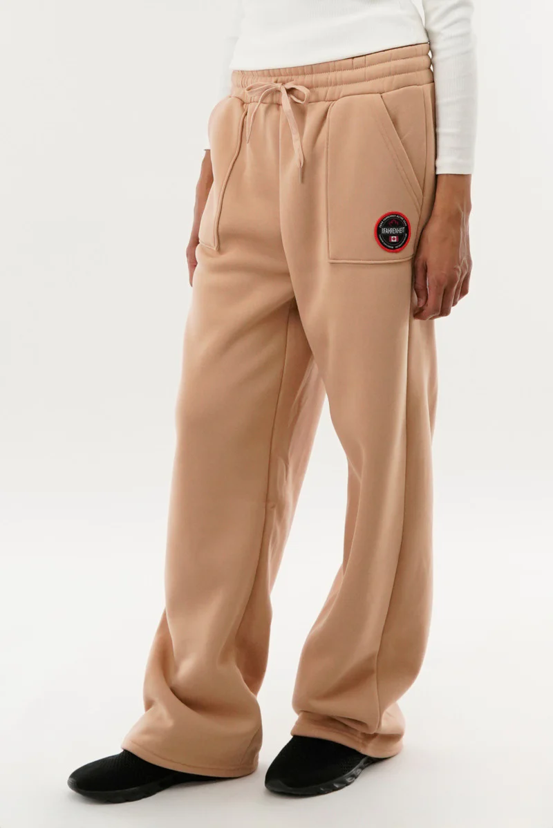 Fahrenheit Wide Leg Sweatpants - Beige - Image 2