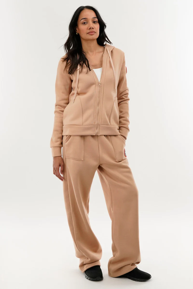 Fahrenheit Wide Leg Sweatpants - Beige - Image 5
