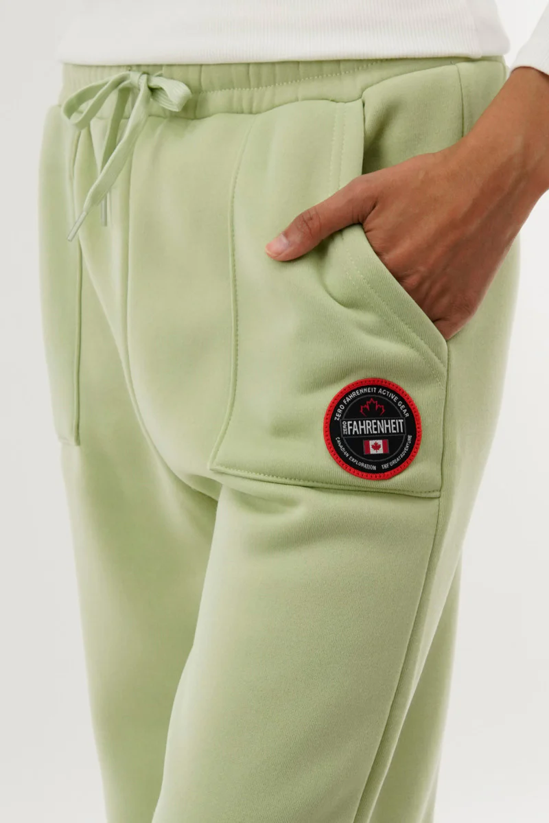 Fahrenheit Wide Leg Sweatpants - Green - Image 4