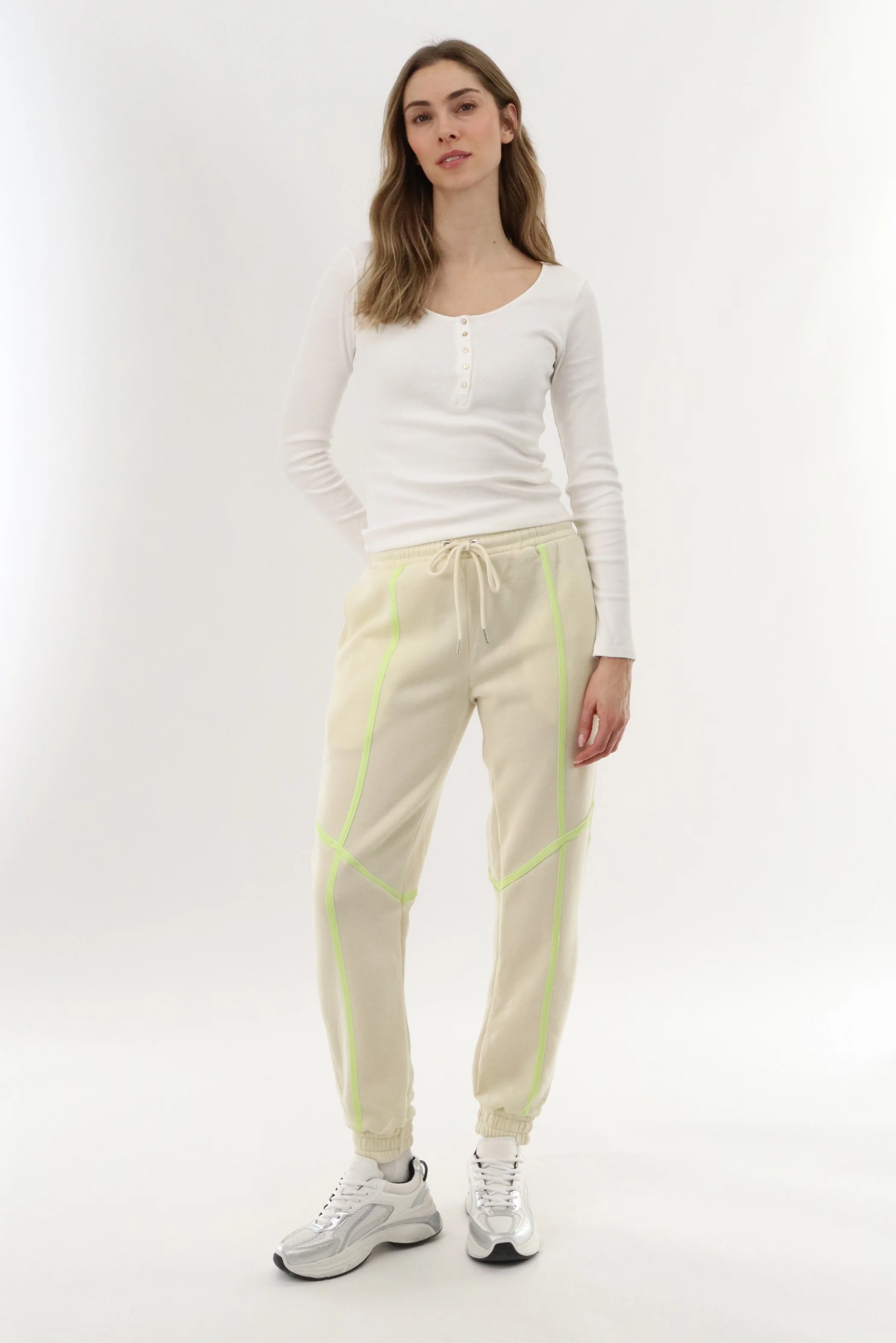 New Look Fleece Joggers - Cream - Image 5