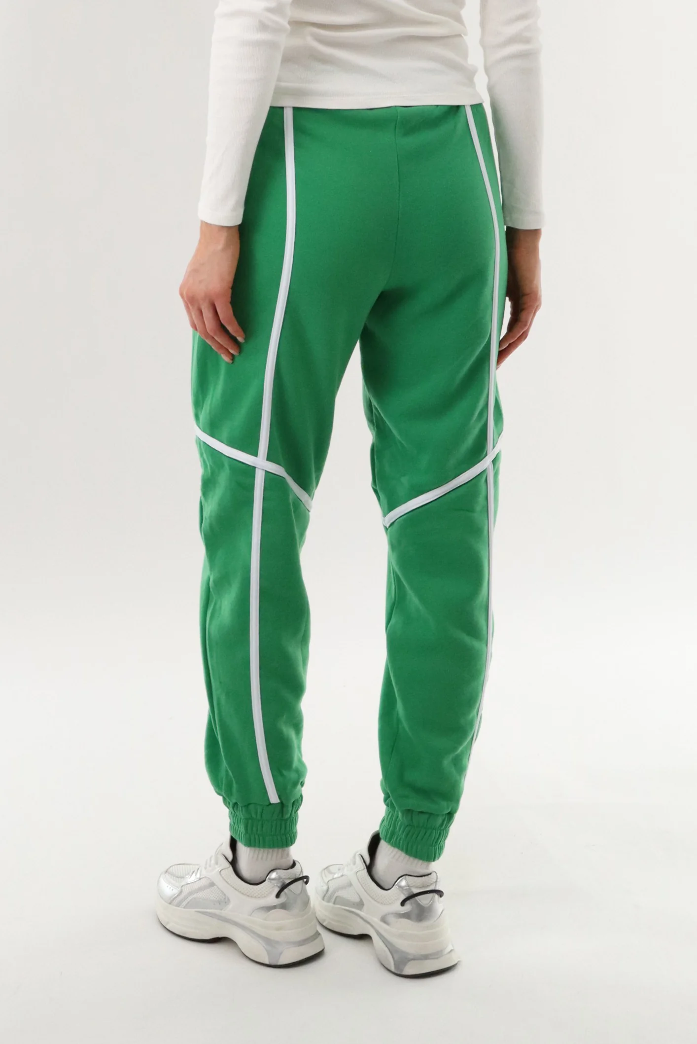 New Look Fleece Joggers - Green - Image 3