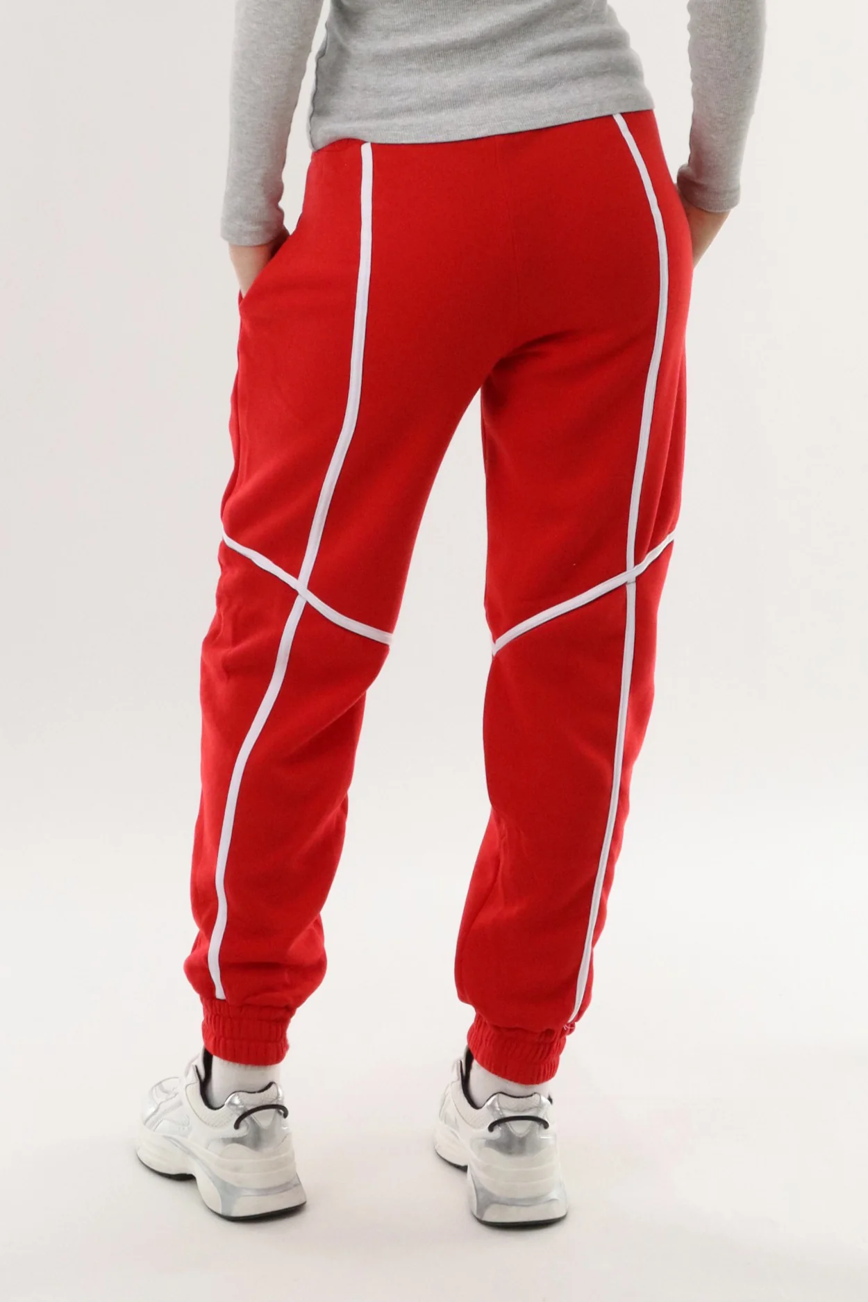 New Look Fleece Joggers - Red - Image 3