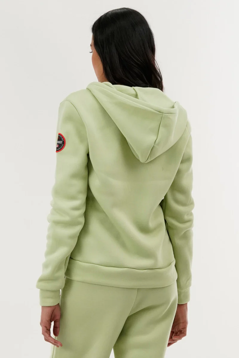 Fahrenheit Classic Zip Up Hoodie - Green - Image 3