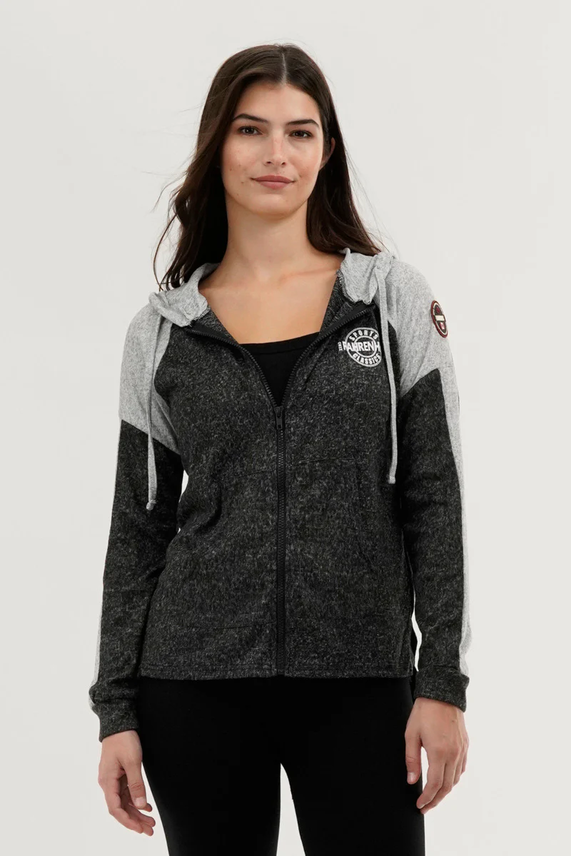 Fahrenheit Lightweight Zip Up Hoodie - Black