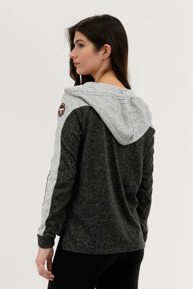 Fahrenheit Lightweight Zip Up Hoodie - Black - Image 3