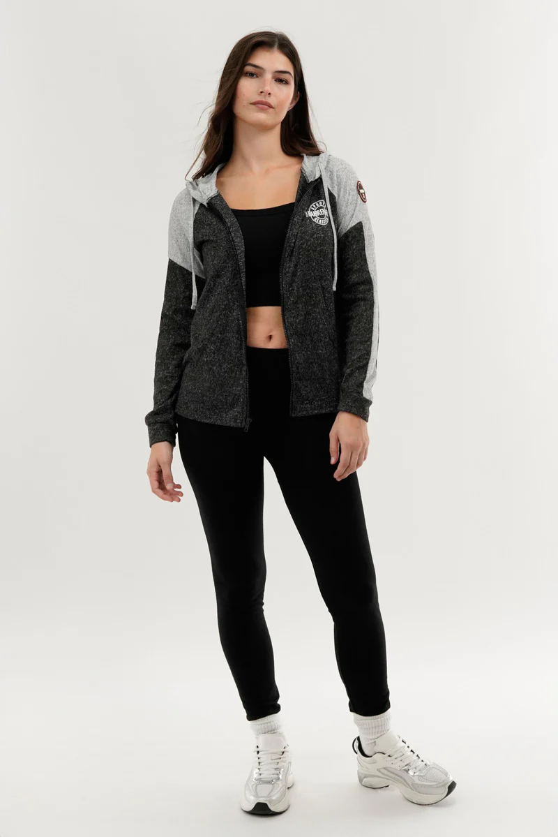 Fahrenheit Lightweight Zip Up Hoodie - Black - Image 5
