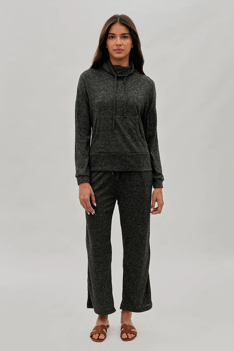 Fahrenheit Cowl Neck Sweatshirt - Black - Image 5