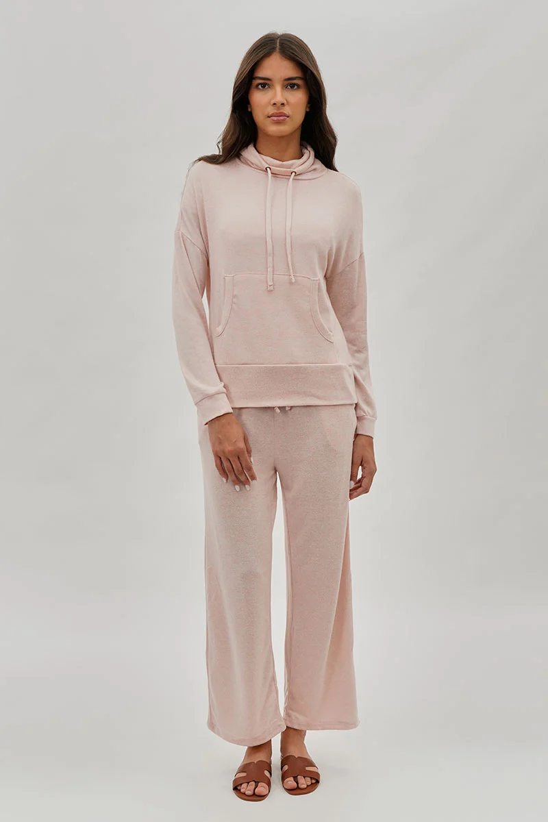 Fahrenheit Cowl Neck Sweatshirt - Blush - Image 5