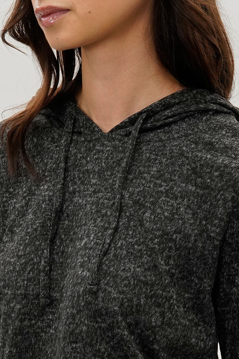 Fahrenheit Cropped Pullover Hoodie - Black - Image 4