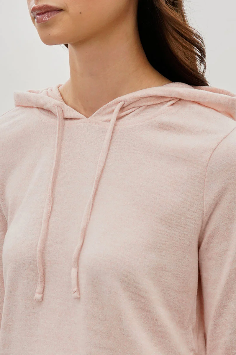 Fahrenheit Cropped Pullover Hoodie - Blush - Image 4