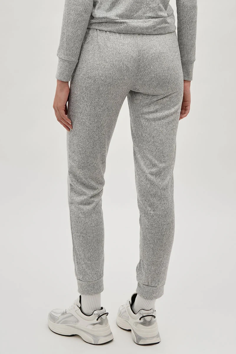 Fahrenheit Tie Waist Knit Joggers - Grey - Image 3