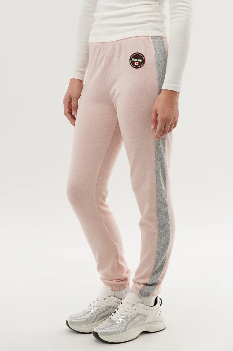 Fahrenheit Side Stripe Joggers - Pink - Image 2