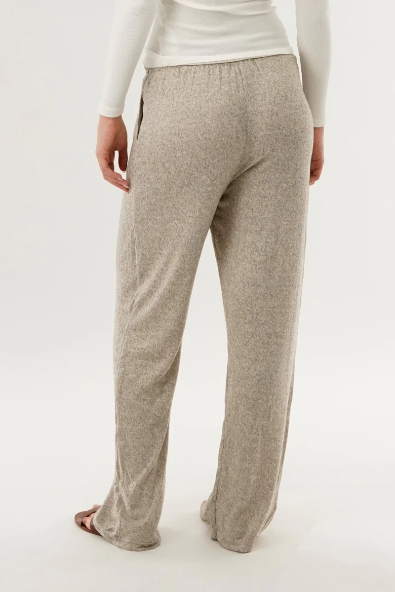 International INC Company Wide Leg Knit Sweatpants - Beige - Image 3