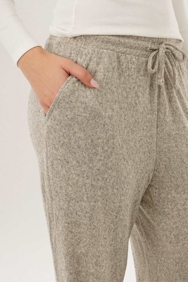International INC Company Wide Leg Knit Sweatpants - Beige - Image 4