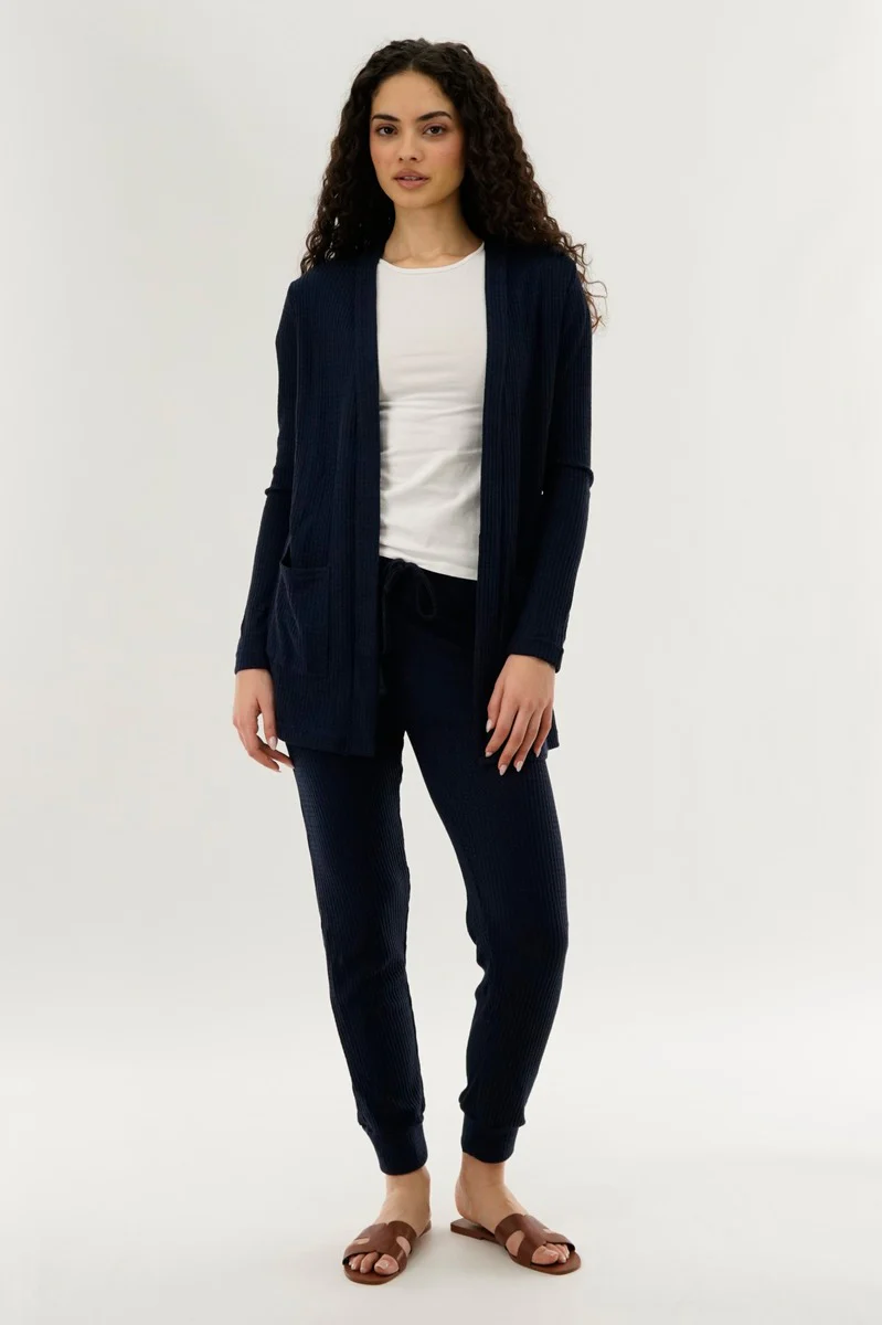 International INC Company Waffle Knit Joggers - Navy - Image 5