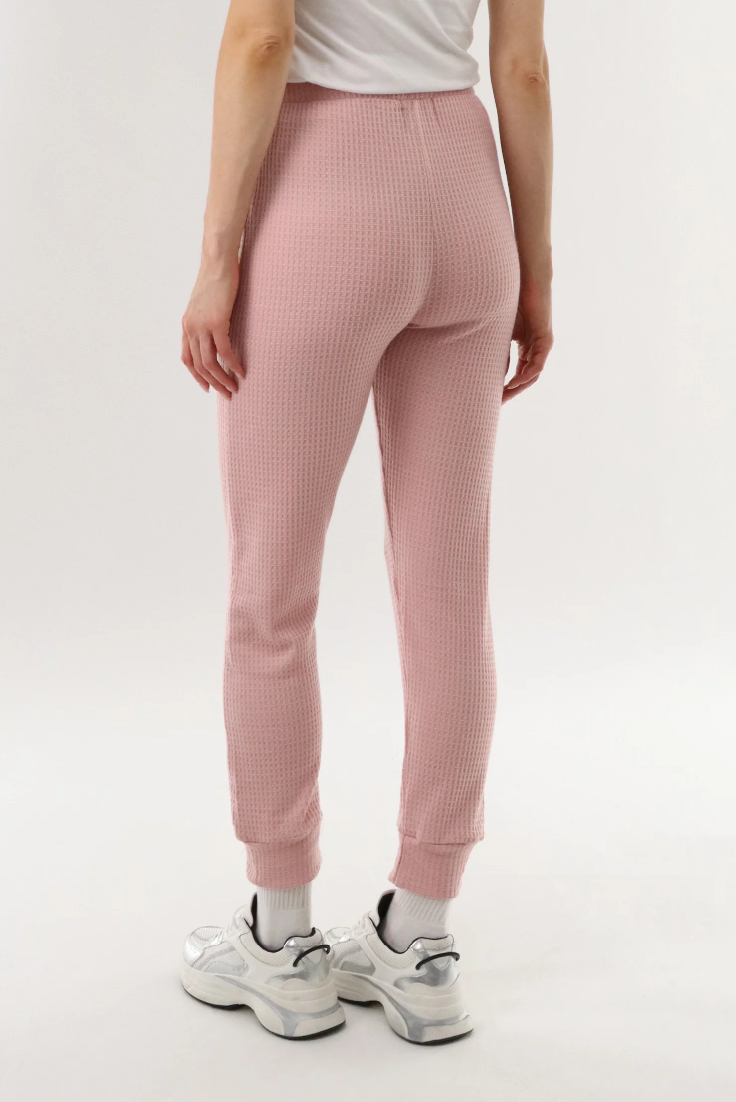 International INC Company Waffle Knit Joggers - Blush - Image 3