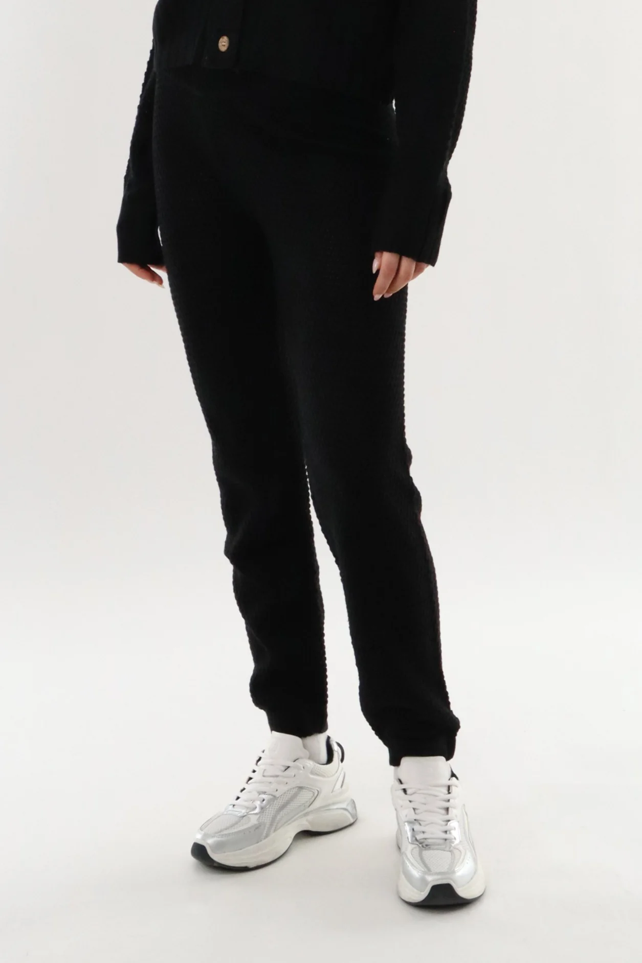 Runaway Bay Knit Joggers - Black - Image 2
