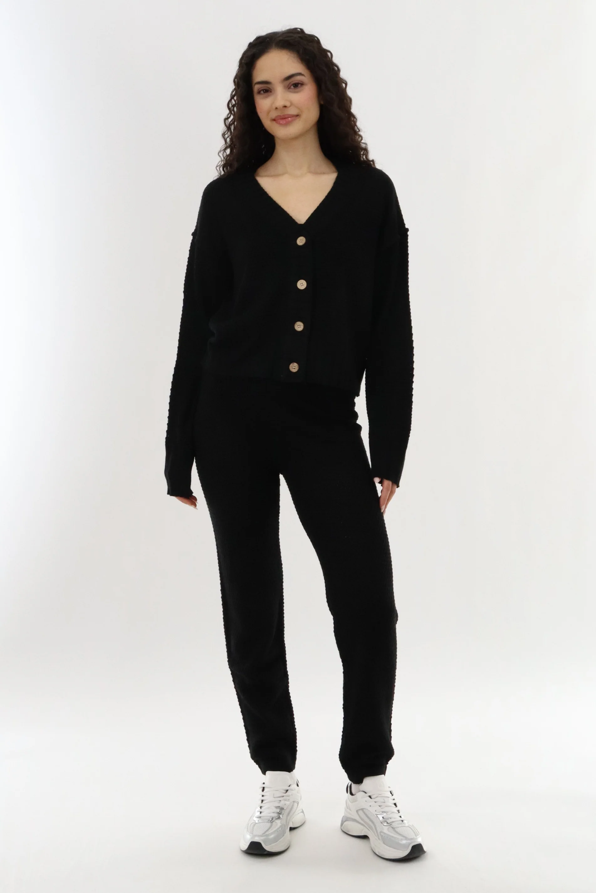 Runaway Bay Knit Joggers - Black - Image 5