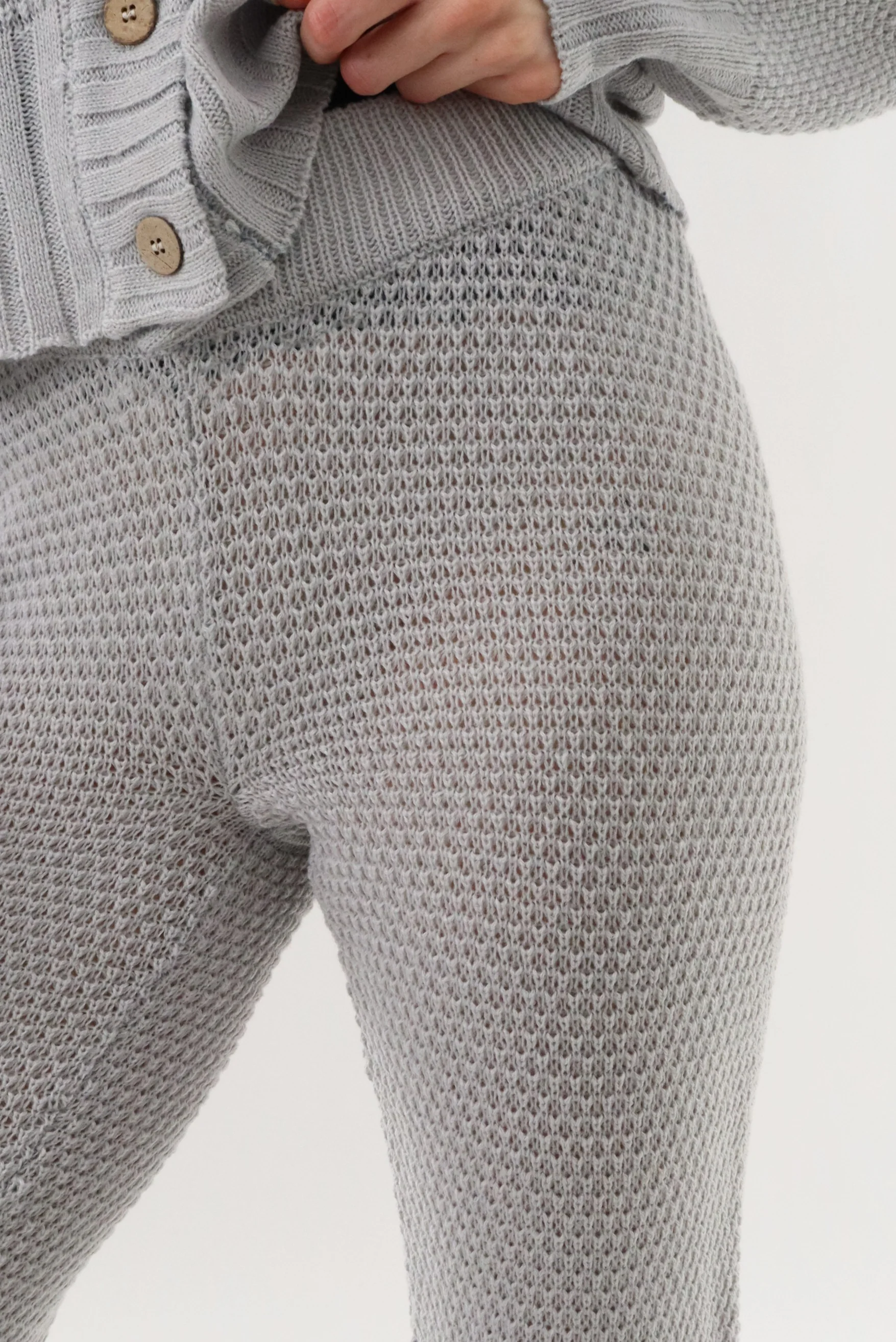 Runaway Bay Knit Joggers - Grey - Image 4