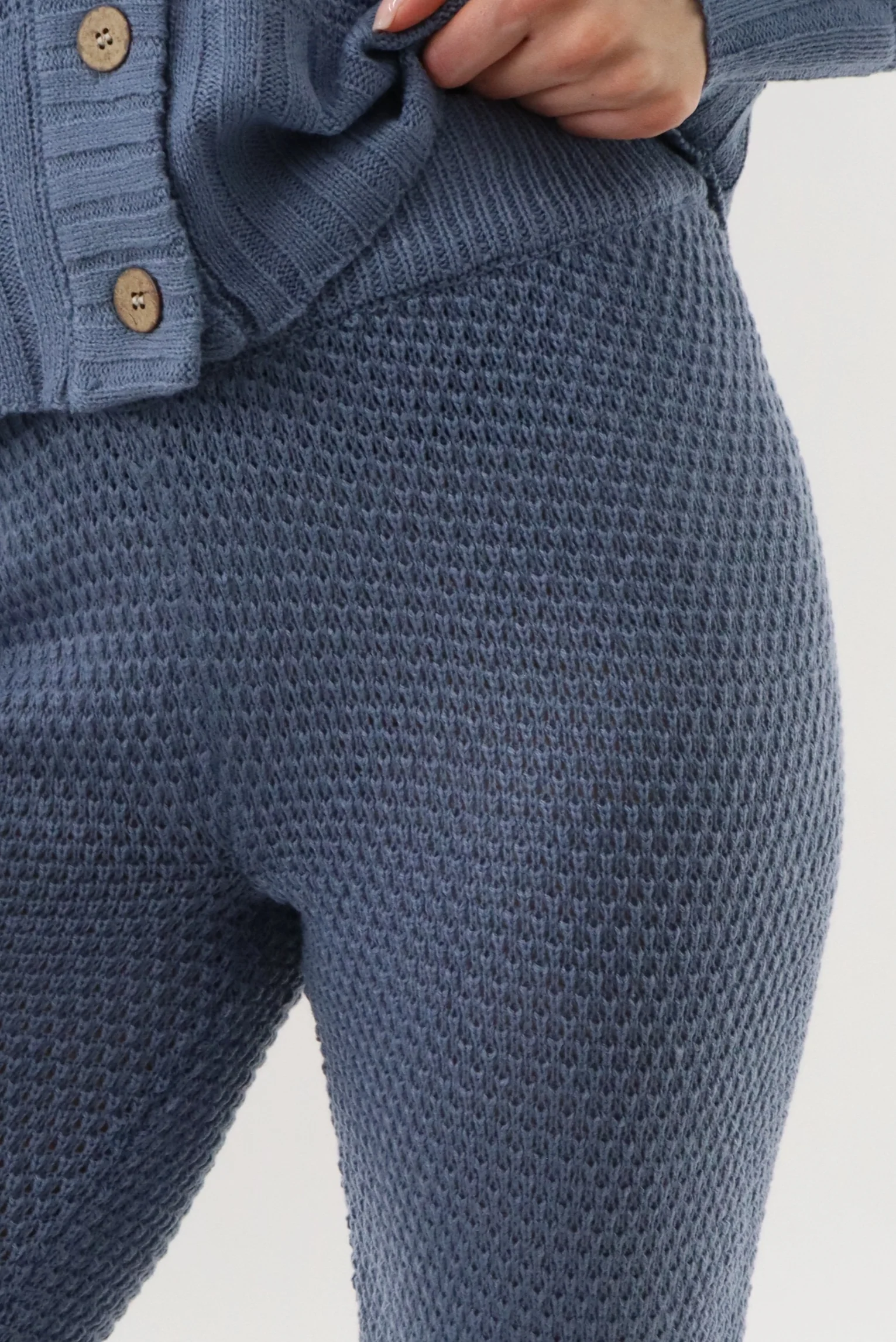 Runaway Bay Knit Joggers - Blue - Image 4