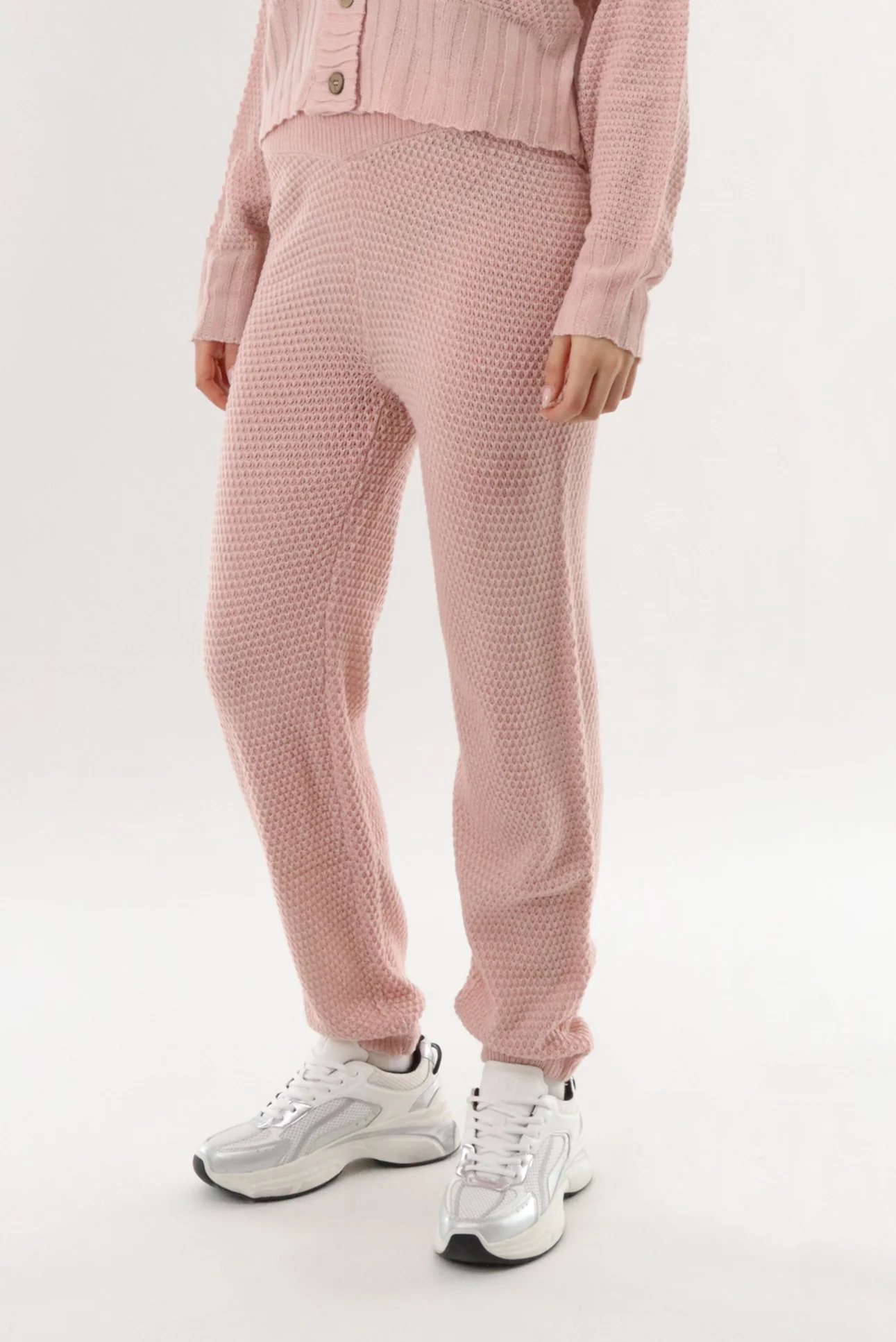 Runaway Bay Knit Joggers - Blush - Image 2