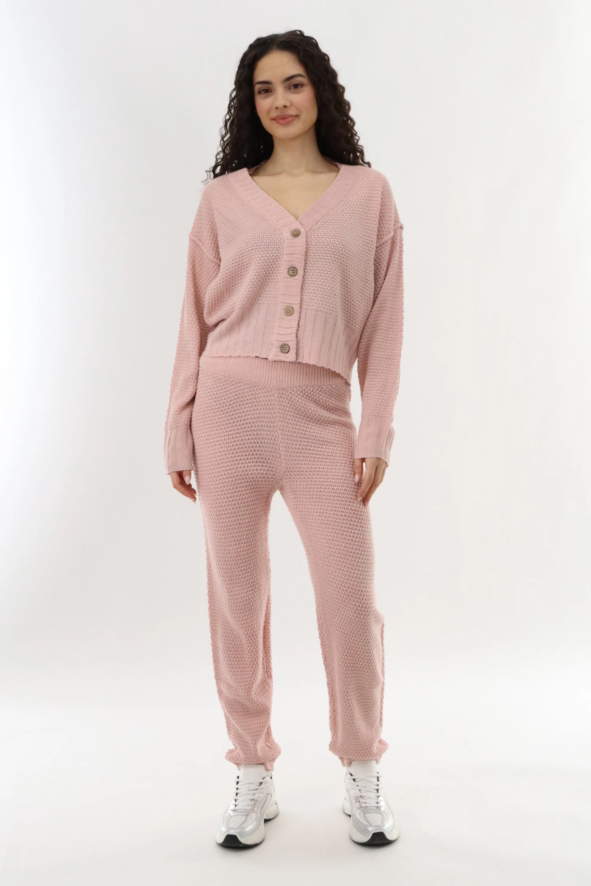 Runaway Bay Knit Joggers - Blush - Image 5