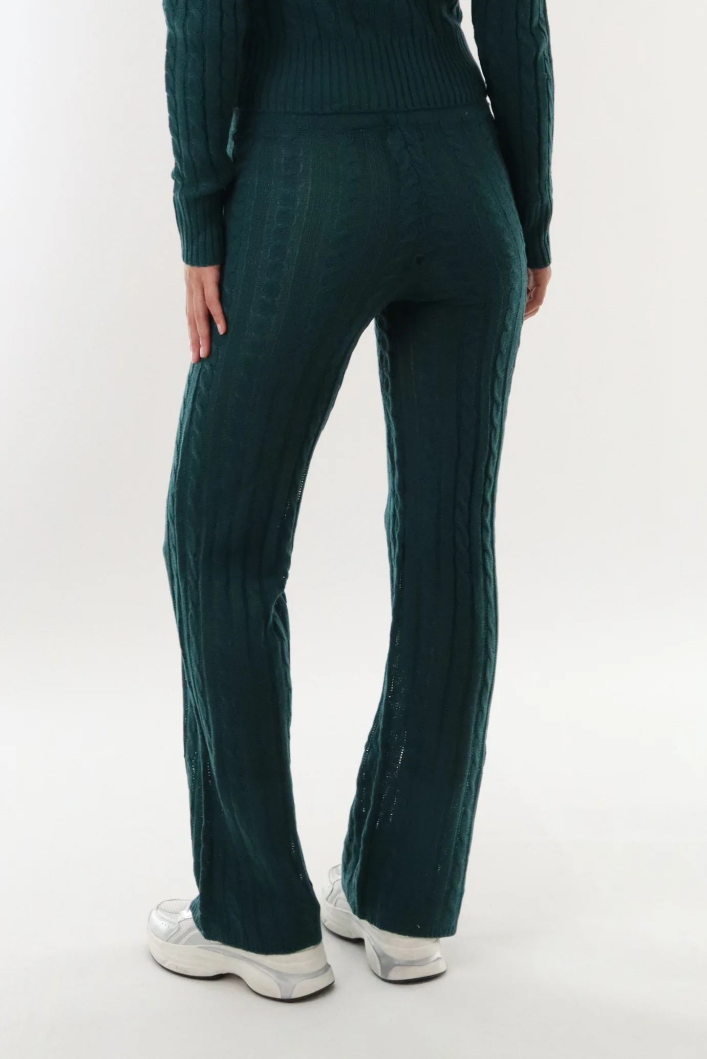 Runaway Bay Cable Knit Pants - Green - Image 3