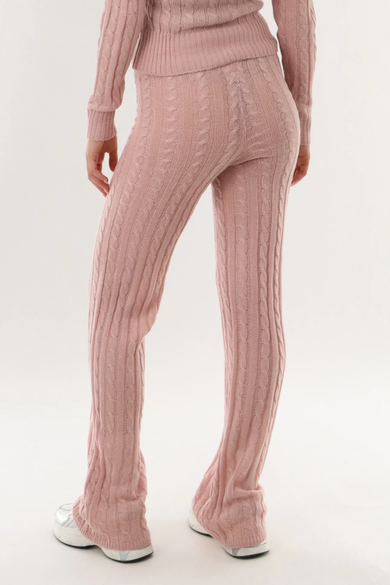 Runaway Bay Cable Knit Pants - Blush - Image 3