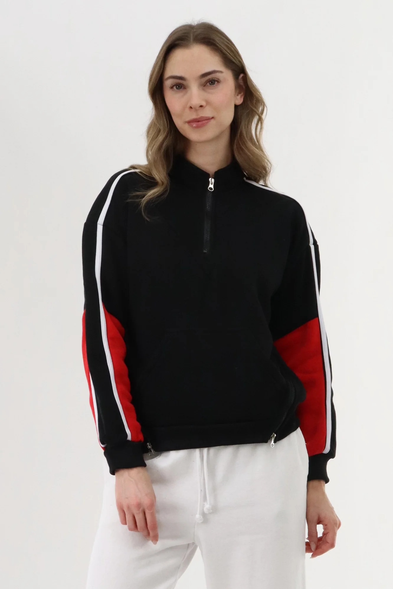 New Look Fleece Pullover Sweater - Black