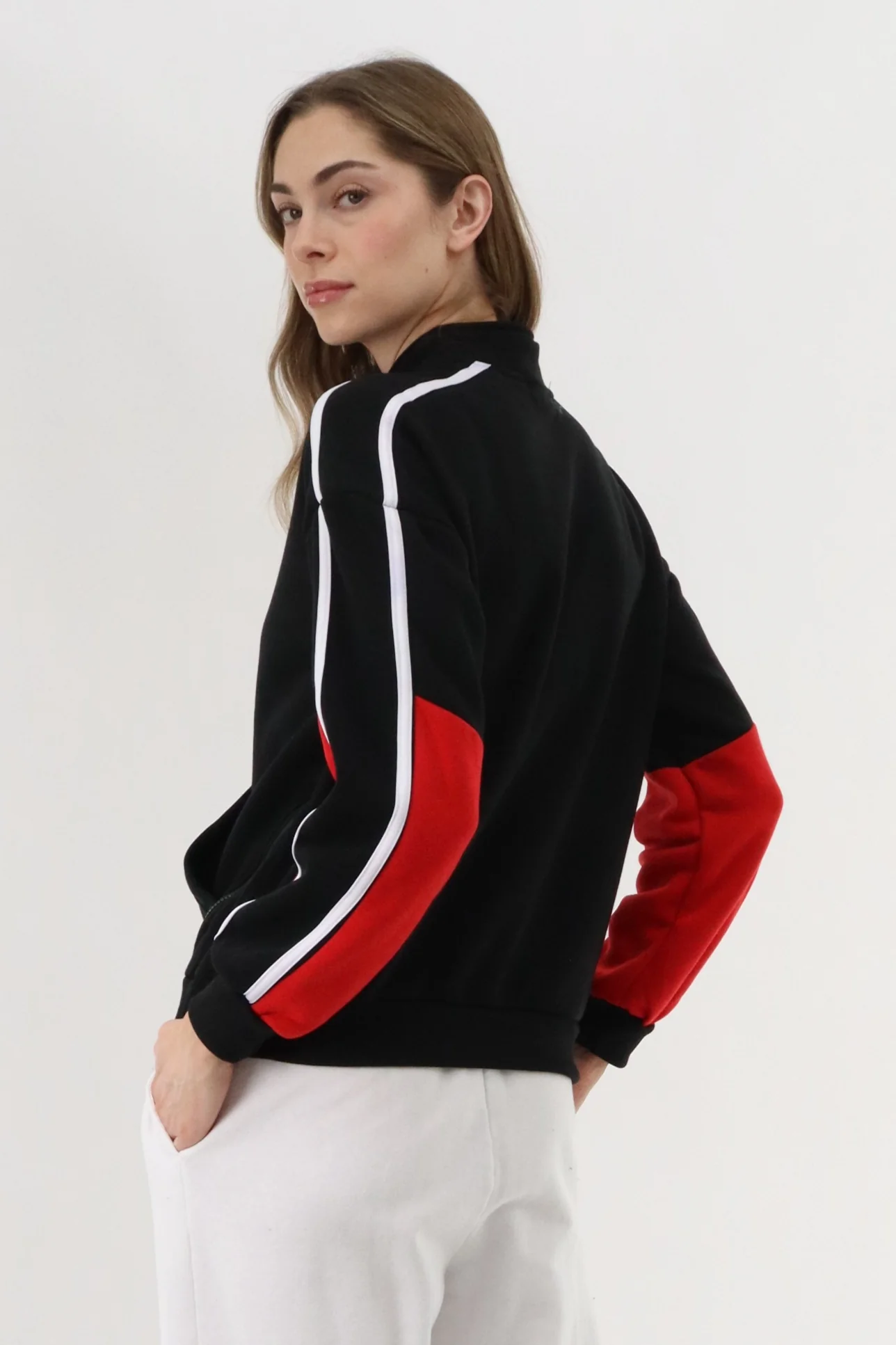 New Look Fleece Pullover Sweater - Black - Image 3