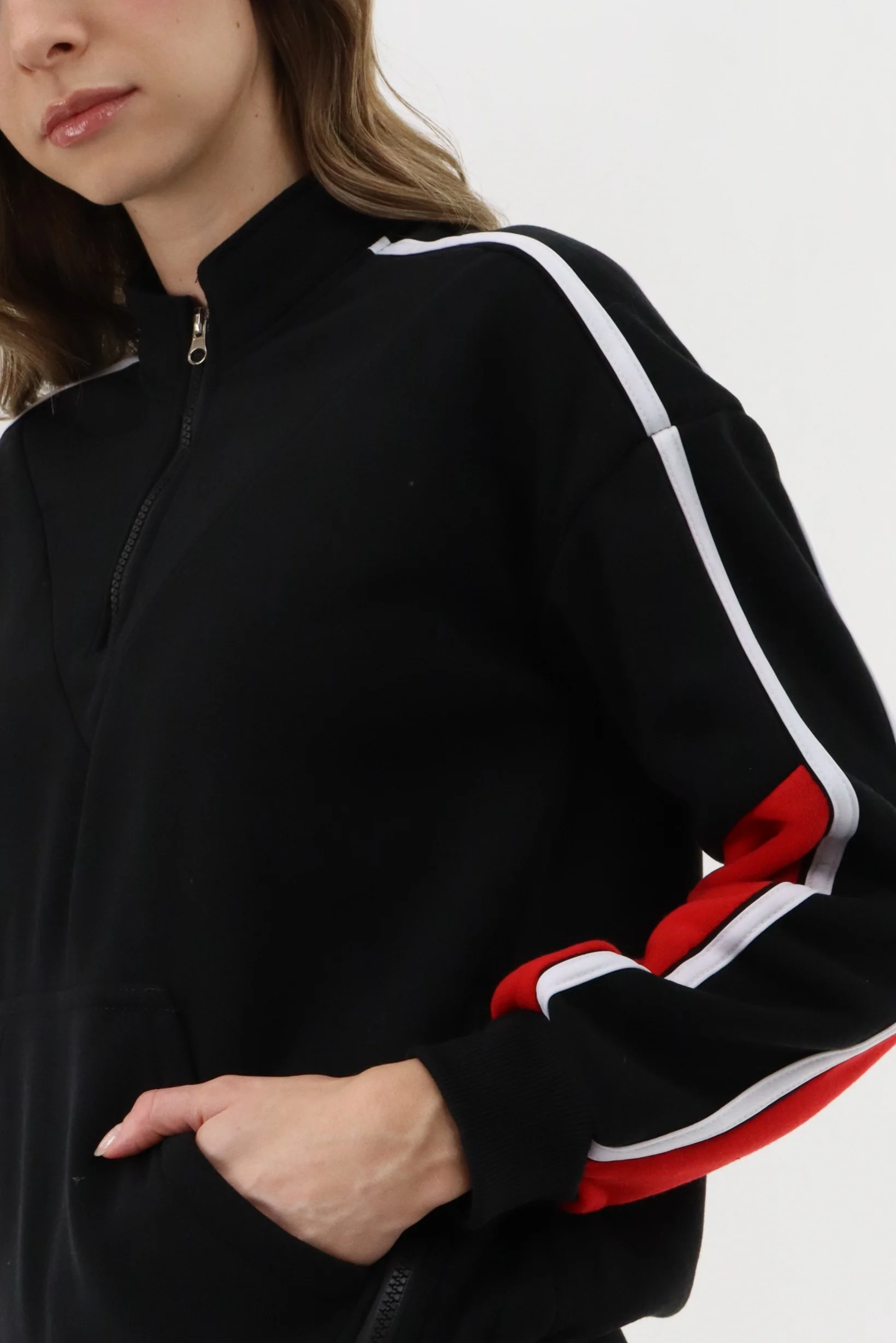 New Look Fleece Pullover Sweater - Black - Image 4