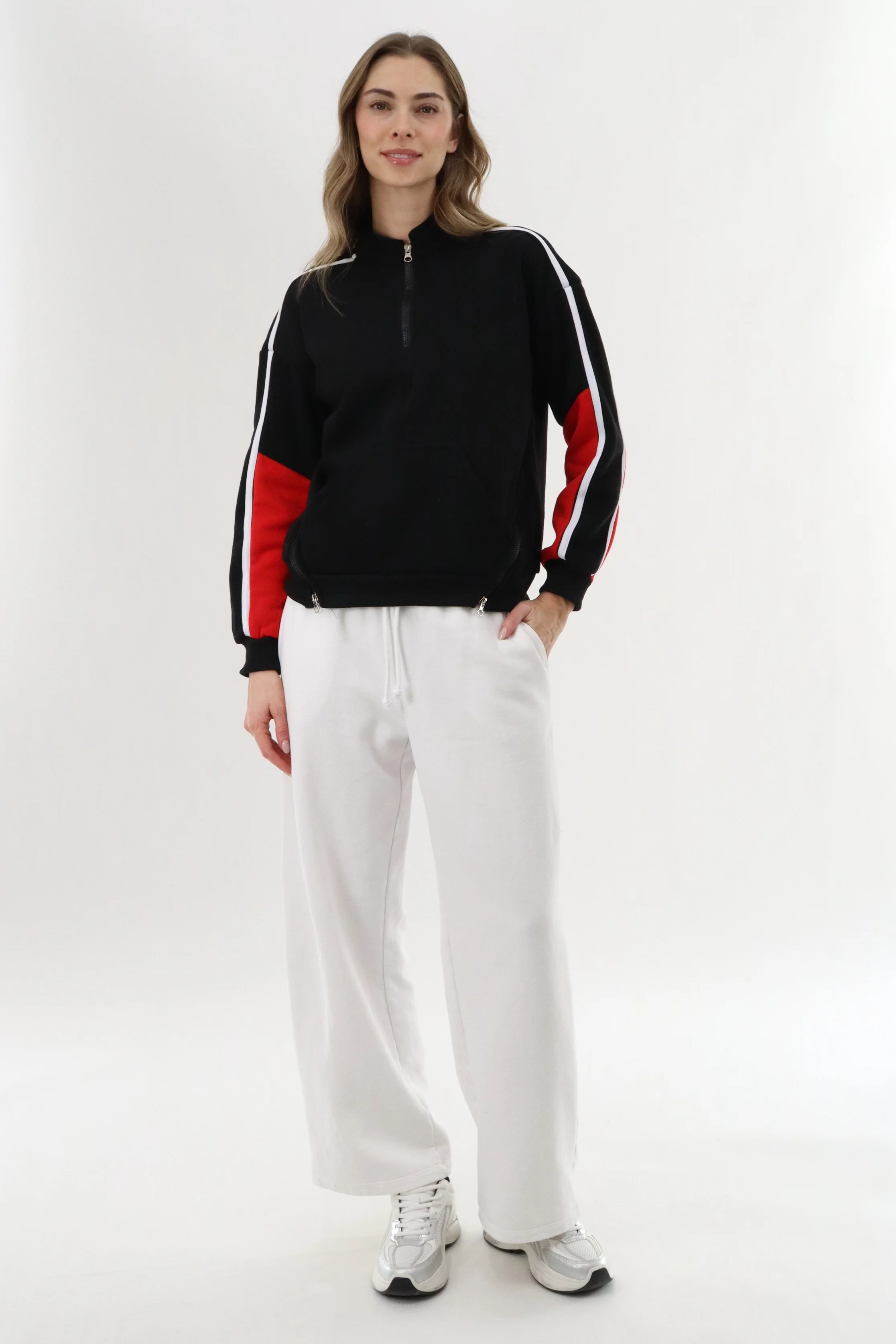 New Look Fleece Pullover Sweater - Black - Image 5