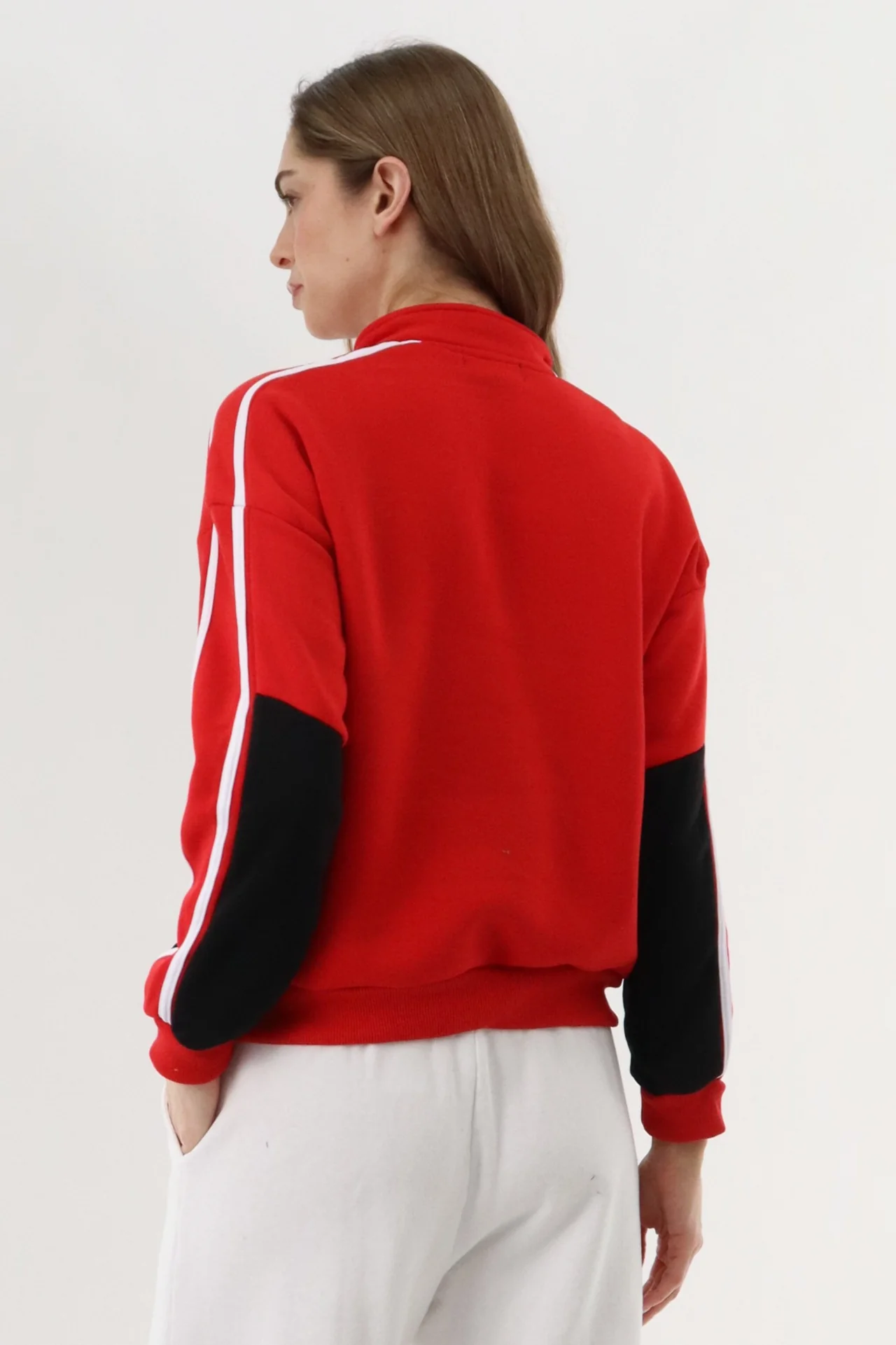 New Look Fleece Pullover Sweater - Red - Image 3