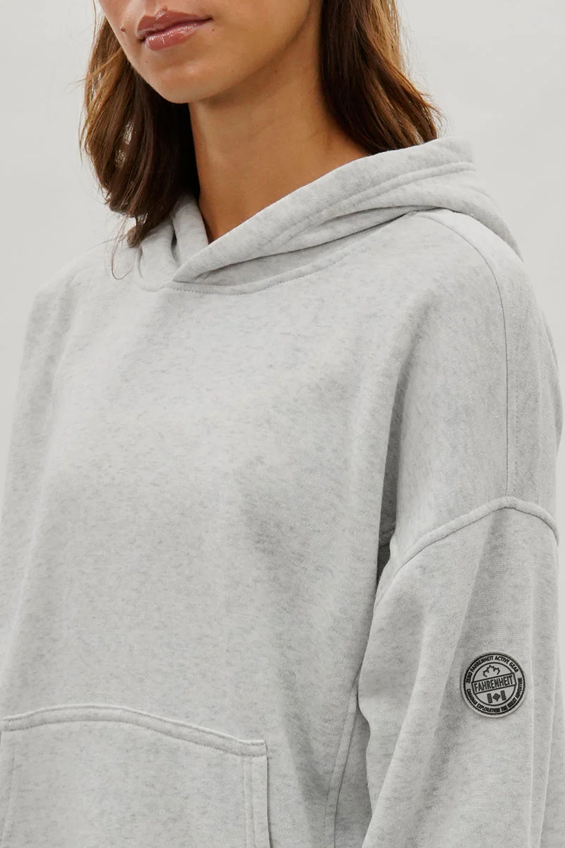 Fahrenheit Drop Shoulder Pullover Hoodie - Grey - Image 4