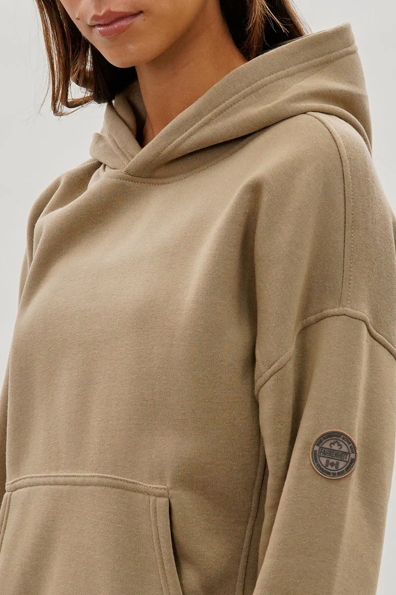 Fahrenheit Drop Shoulder Pullover Hoodie - Camel - Image 4