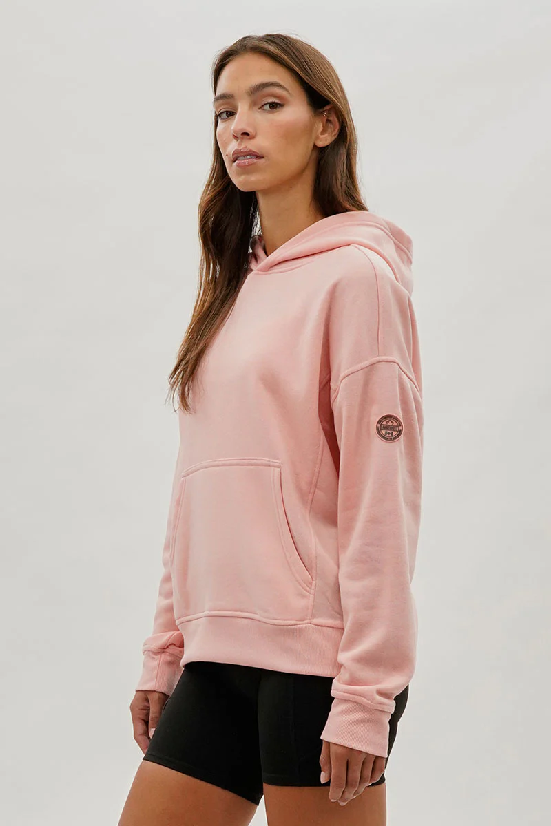 Fahrenheit Drop Shoulder Pullover Hoodie - Pink - Image 2