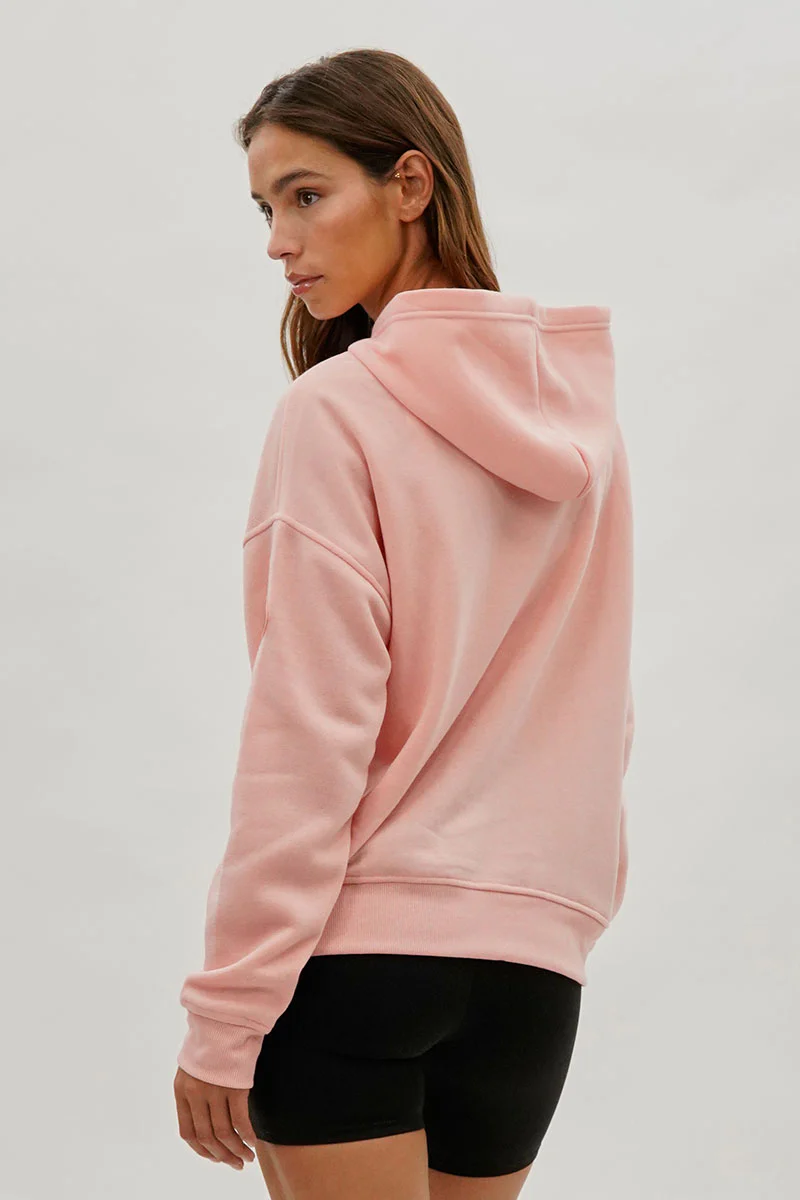Fahrenheit Drop Shoulder Pullover Hoodie - Pink - Image 3