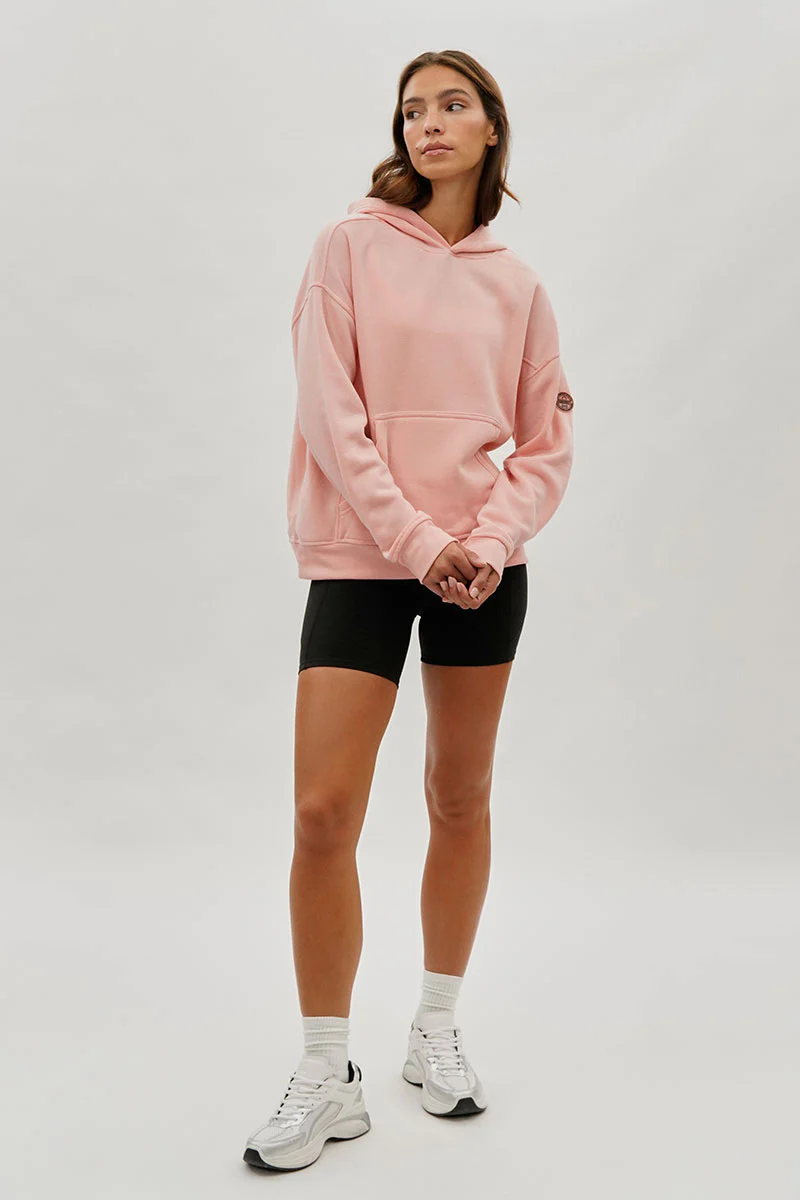 Fahrenheit Drop Shoulder Pullover Hoodie - Pink - Image 5