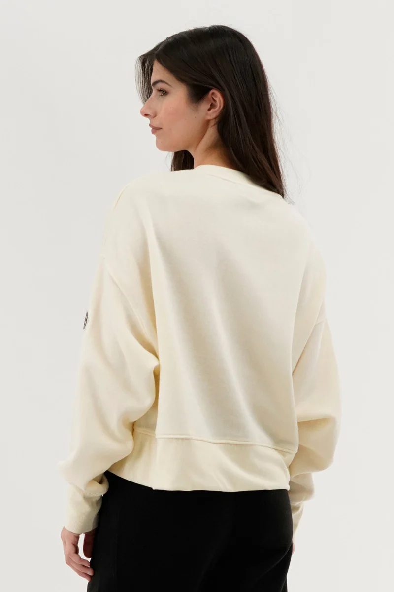 Fahrenheit Drop Shoulder Crewneck Sweatshirt - Cream - Image 3