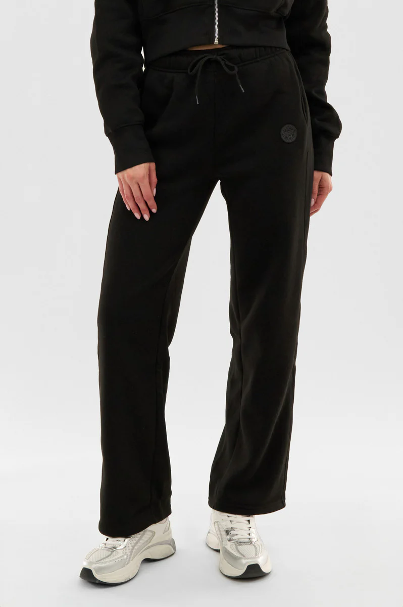 Fahrenheit Classic Wide Leg Sweatpants - Black