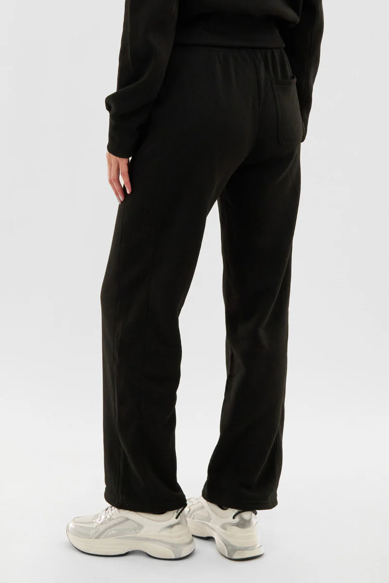 Fahrenheit Classic Wide Leg Sweatpants - Black - Image 3