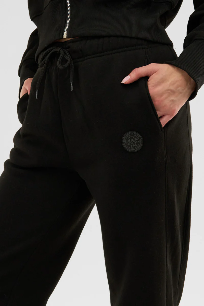Fahrenheit Classic Wide Leg Sweatpants - Black - Image 4