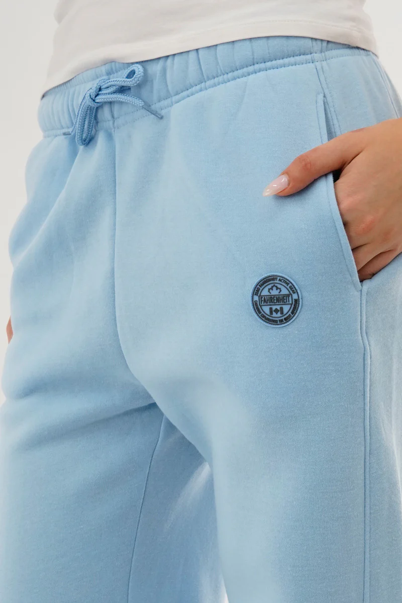 Fahrenheit Classic Wide Leg Sweatpants - Aqua - Image 4