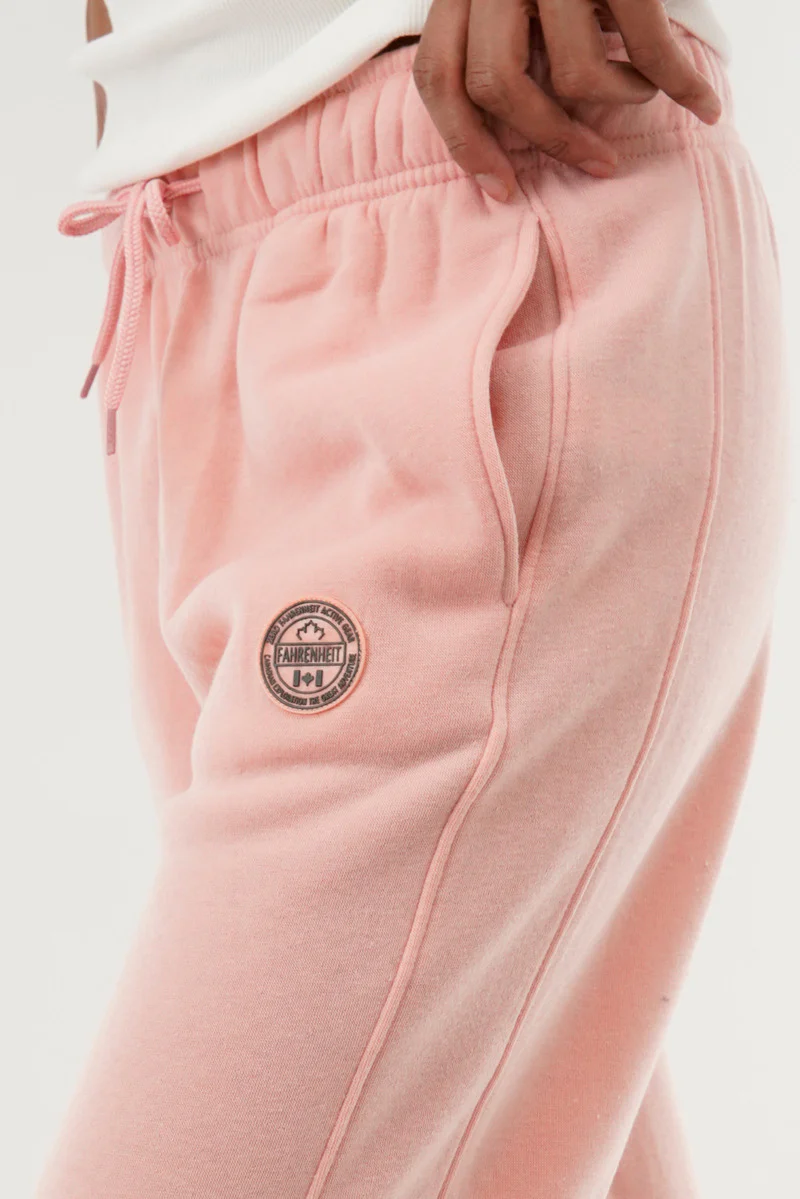 Fahrenheit Classic Wide Leg Sweatpants - Pink - Image 4