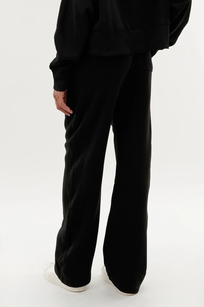 Fahrenheit Classic Wide Leg Sweatpants - Black - Image 3